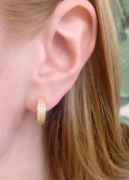 Bold Huggie Hoops - Image 2