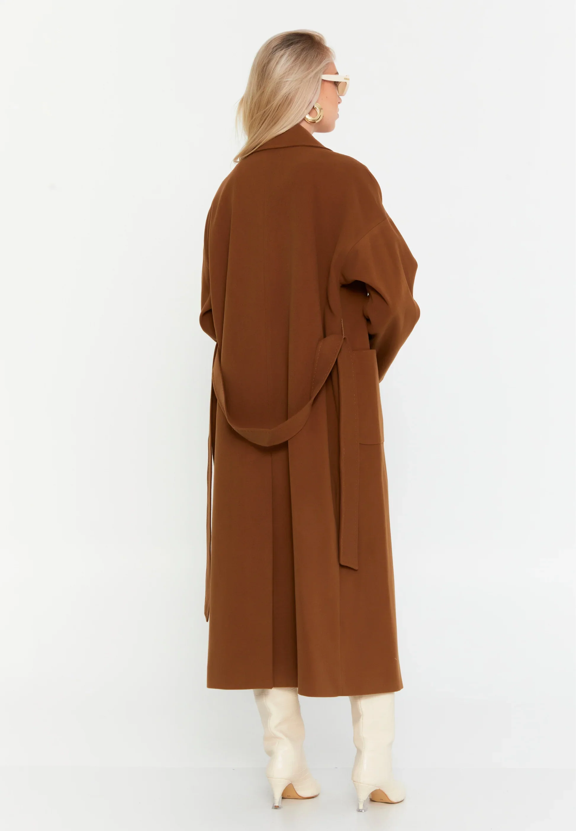 Camel Wool Coat - Image 3