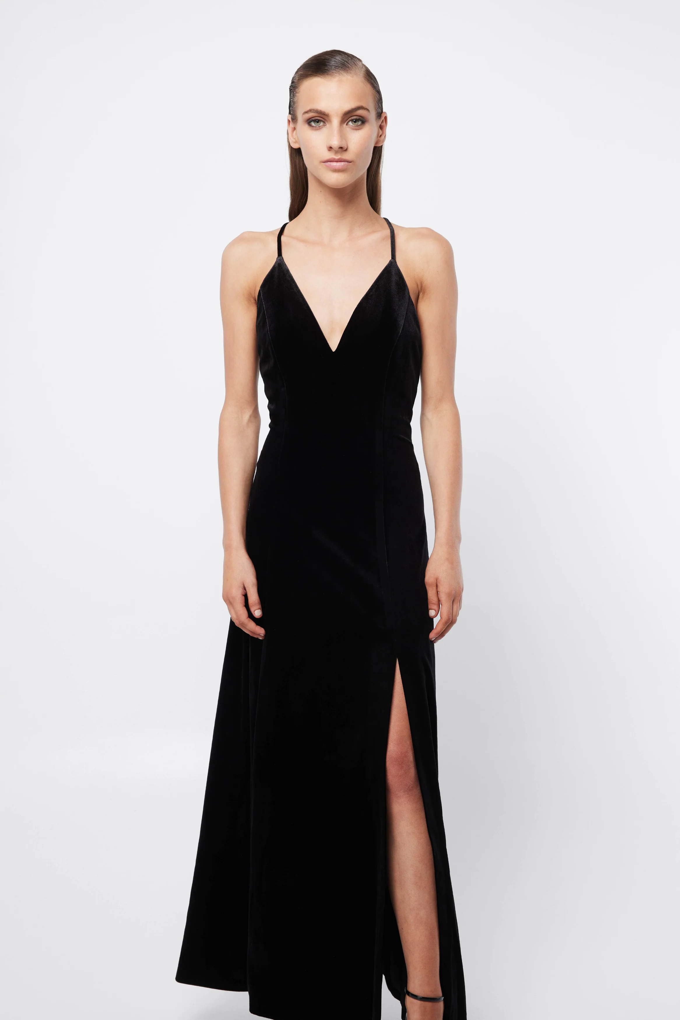 Eulalie Maxi Velvet Dress - Image 4