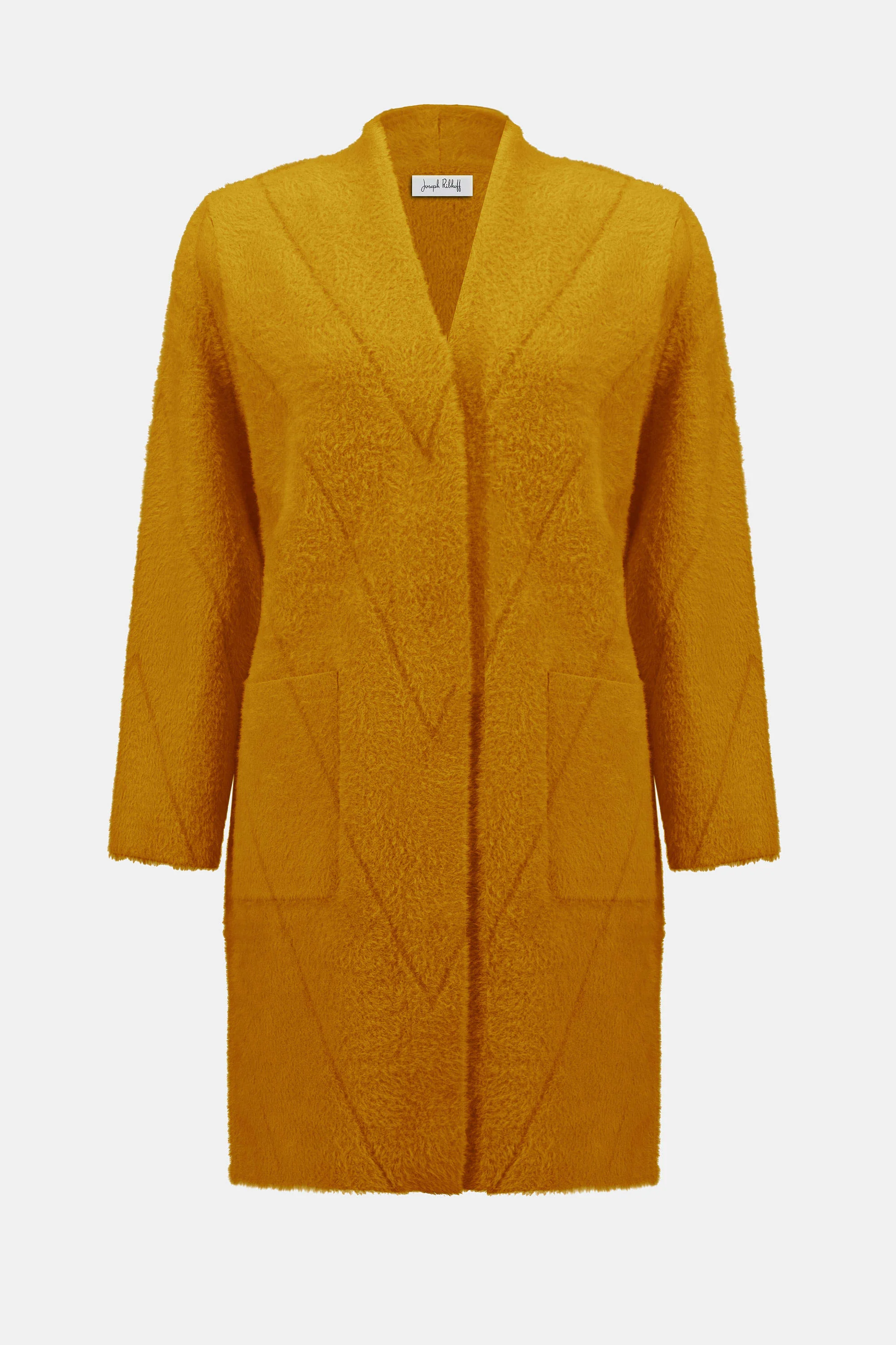 Feather Yarn Sweater Knit Coat - Image 5