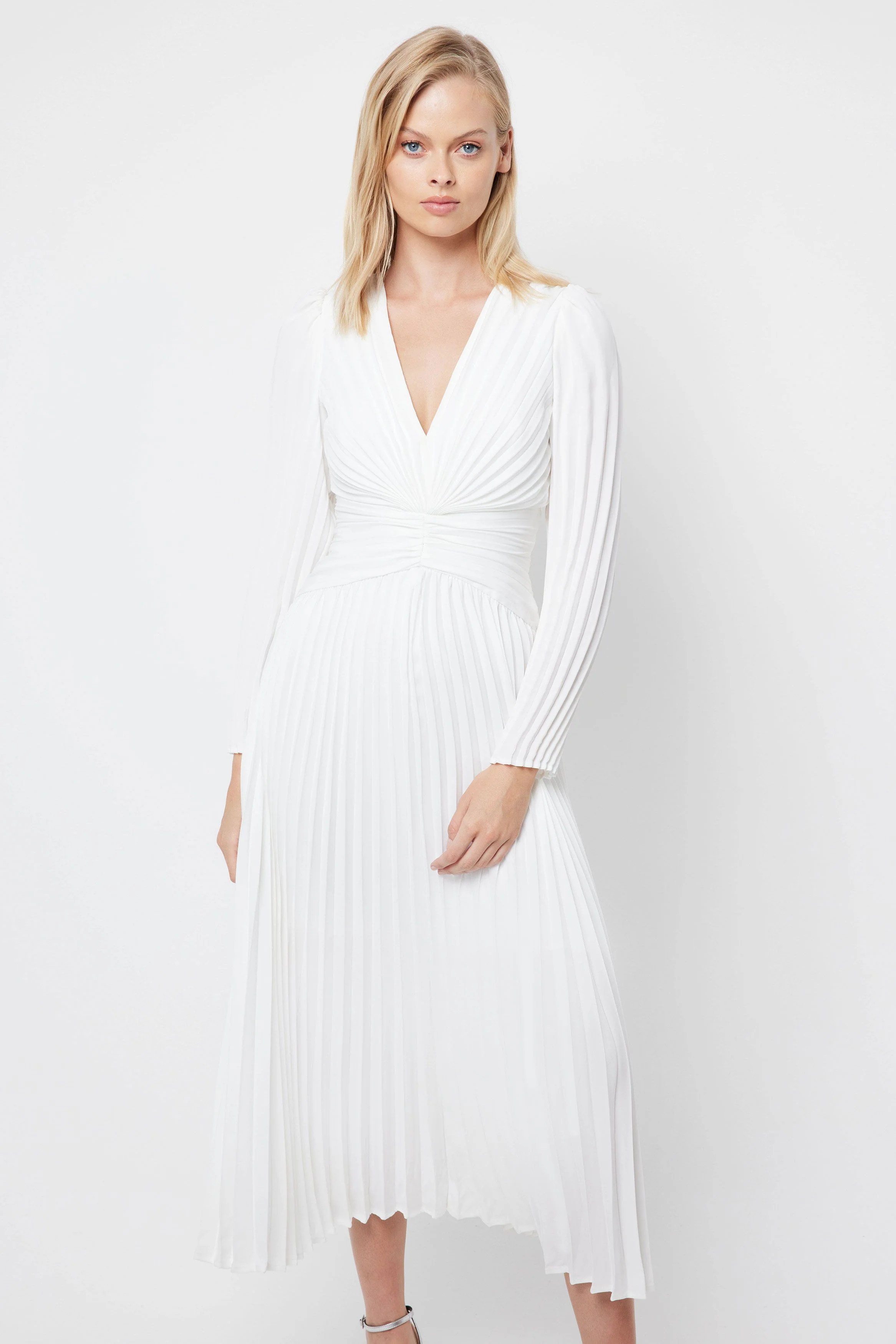 Florin Midi Dress - White - Image 6