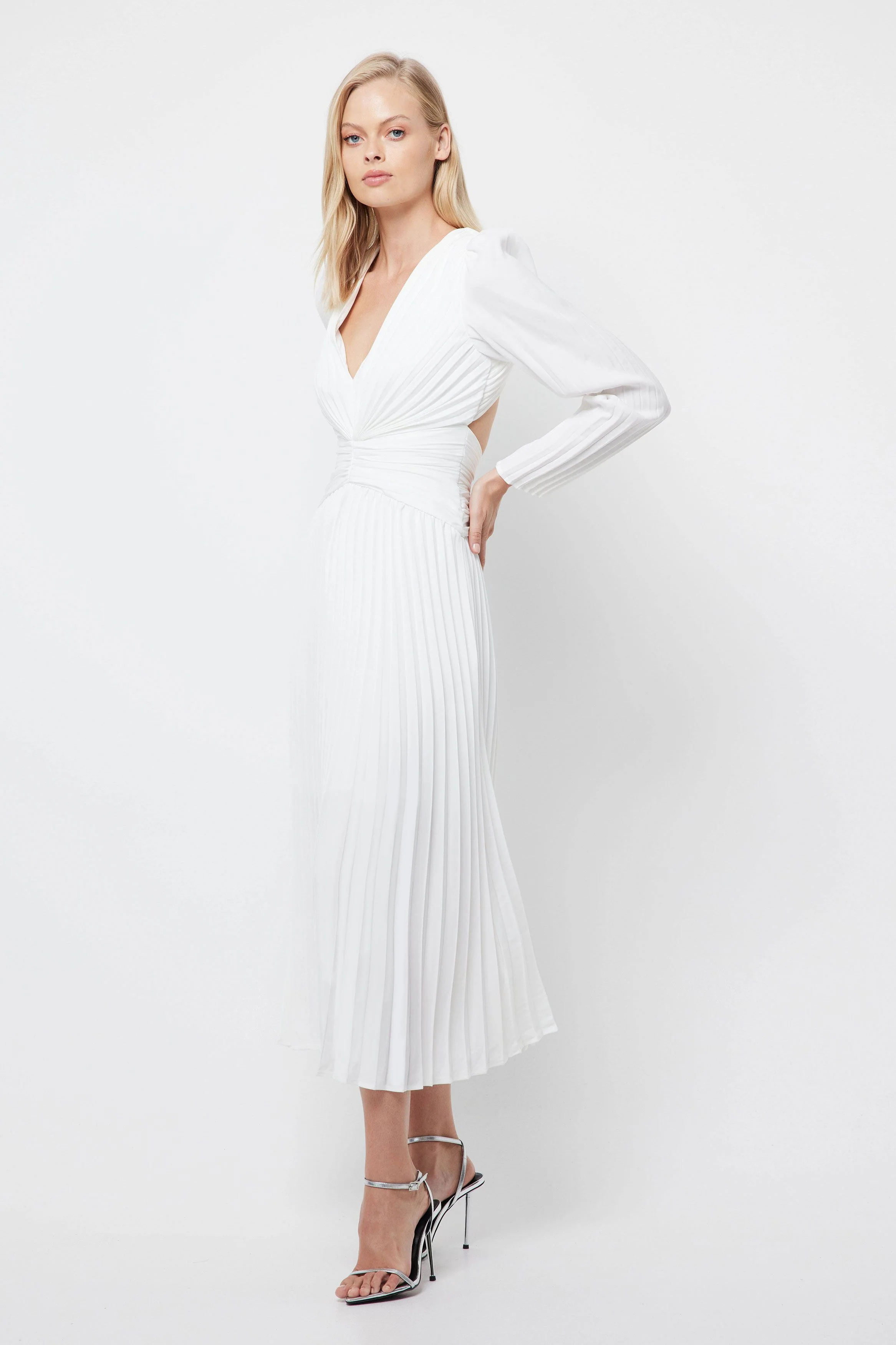 Florin Midi Dress - White - Image 8