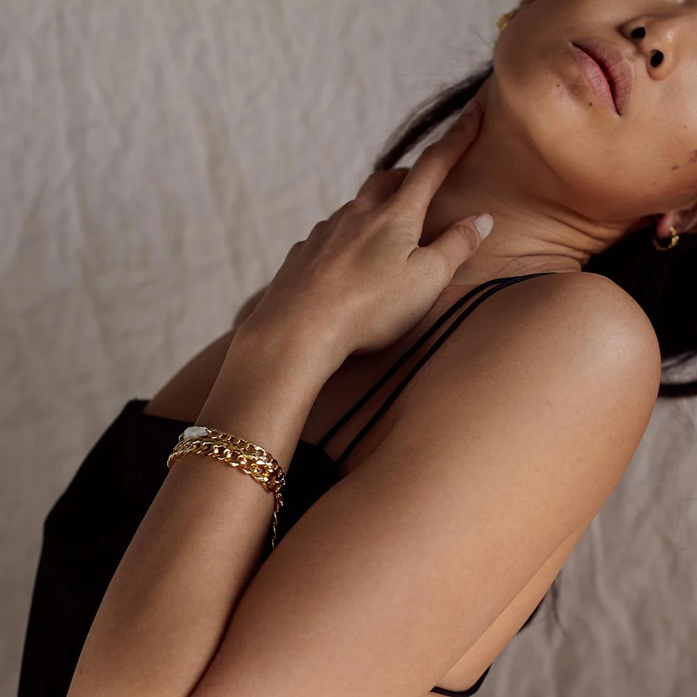 Gold Pearl Bracelet - Image 3